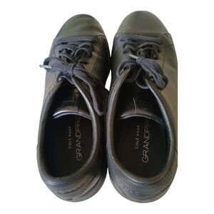 Lace-up Shoes Low Top Leather Comfort Tennis Sneakers Men's Black Sz 10.5 M